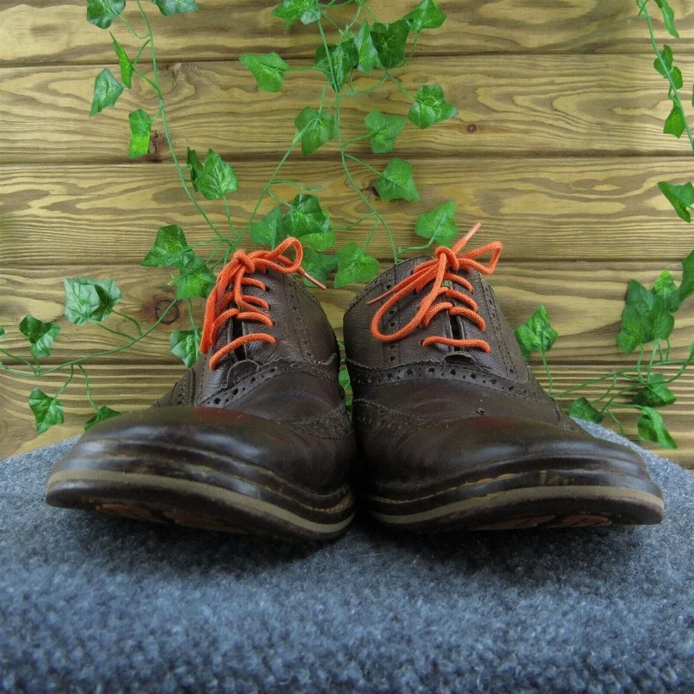 Cole Haan Men Brogues Shoes Brown Leather Lace Up Size 11.5‎ Medium